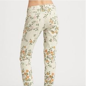 Citizens of Humanity Mandy Cream Floral Jean's Size 25